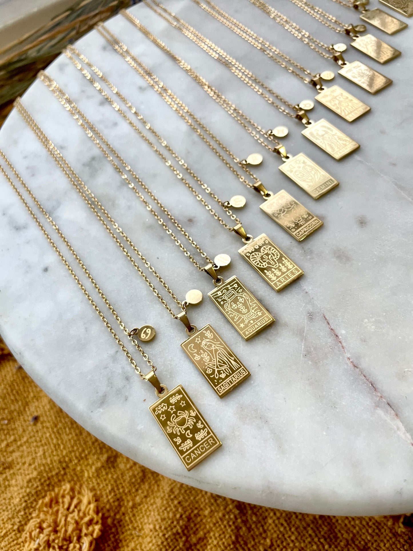 18K Gold Plated Zodiac Necklace