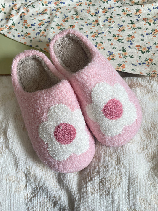 Pink Daisy Slippers