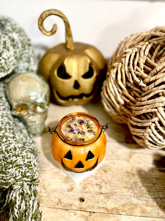 Pumpkin Jack-O-Lantern Candle